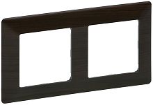 Рамка универсальная Legrand Valena Life 2-м. темное дерево картинка